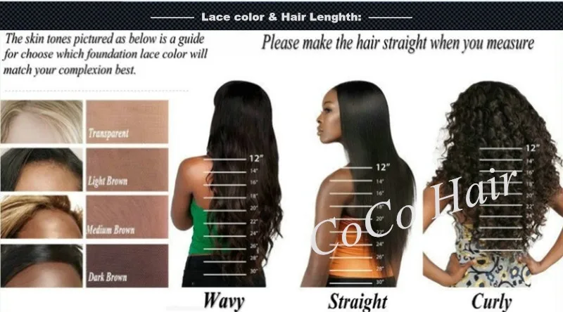lace color & hair length
