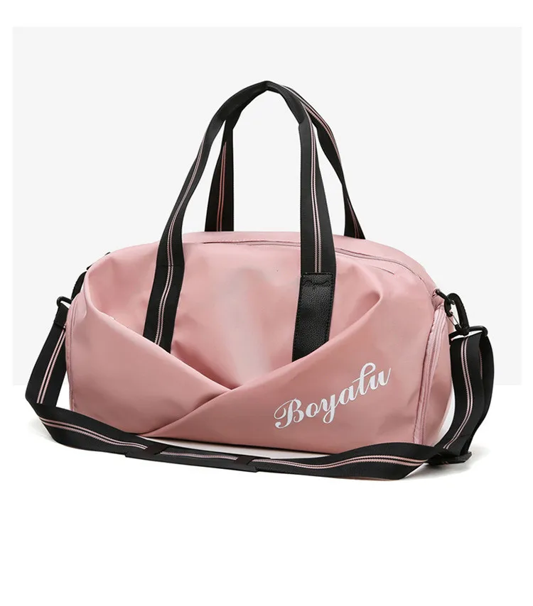 Женская сумка для занятий фитнесом, спортивная обувь, сумка для путешествий, сумка для занятий спортом на открытом воздухе, Женская сухая, влажная, Gymtas, Йога, Bolsa, розовый, черный