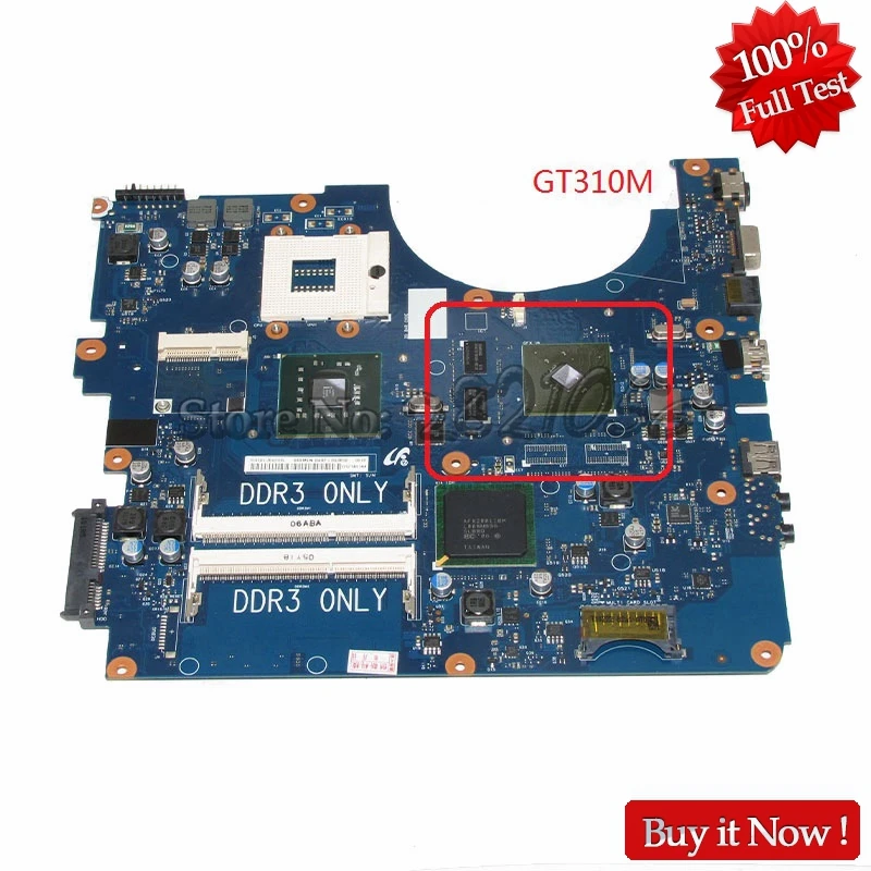 NOKOTION BA92-06345A BA92-06345B материнская плата для ноутбука Samsung NP-R530 R530 PC основной платы DDR3 PM45 GT310M Бесплатная ЦП