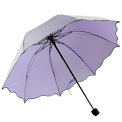 Открытый зонтик креативный зонтик принцессы милый розовый синий Различные цвета арочные Зонты складной Guarda Chuva подарок USWS35 - Цвет: Фиолетовый