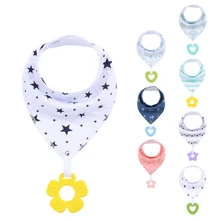 Новая модная детская бандана Слюнявчики и игрушки для прорезывания зубов, изготовленные из органического хлопка, супер впитывающие и мягкие Слюнявчики унисекс для новорожденных
