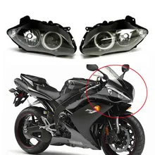 Для YAMAHA YZFR1 YZF-R1 YZF R1 2007 2008 07 08 мотоциклетный головной светильник, передний головной светильник, налобный фонарь в сборе, комплект корпуса