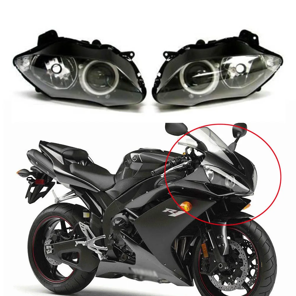 Передняя фара для мотоцикла YAMAHA YZFR1 YZF R1 2007 2008 07 08|light lamp|light frontlight headlights |