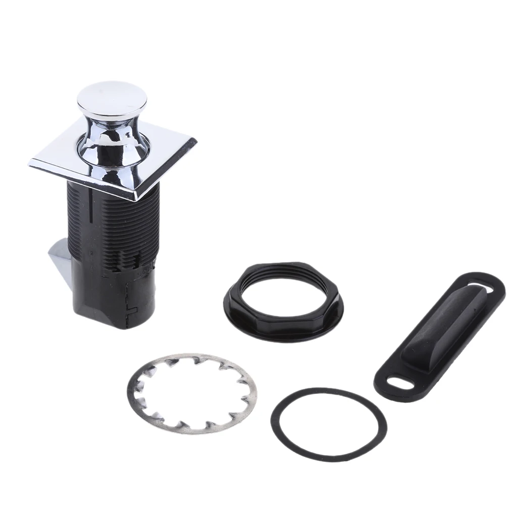 Marine Boat MP Point Push-type Door Lock Cabinet Door Lock MP-05-212-11 Yacht Marine Boat Hardware Door Knob Latch Lock Silver