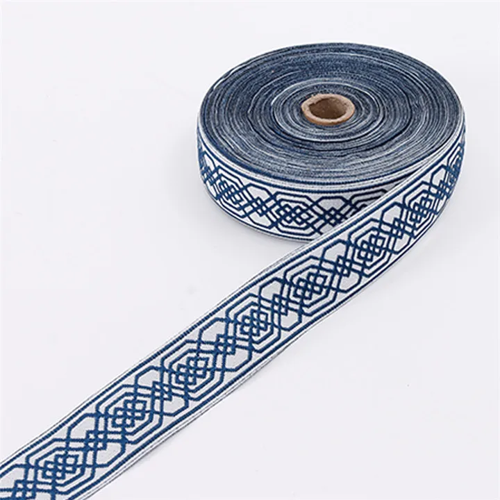 1 25mx3cm Jacquard Ribbon For Home Textile Curtain Printed Satin Ribbon Handmade Diy Wedding Decor Cake Box Clothing Gift Ribbons