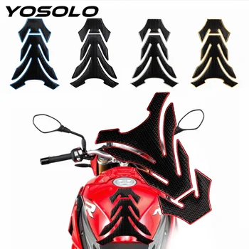 

YOSOLO Motorcycle Stickers Will Not Fade 3D Fishbone Sticker Three-Dimensional Rubber Tank Pad Protector Funny Moto Decoration