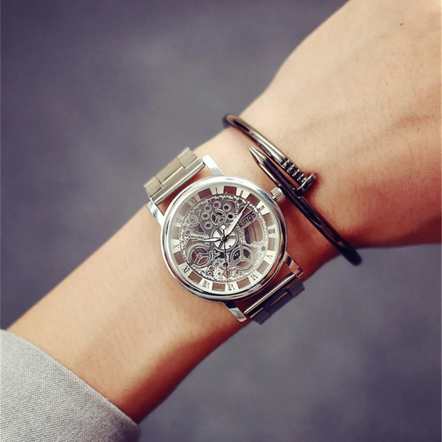 

Fashion Top Brand luxury watches Business Men Watches Watch Special Hollow Quartz Wrist Watch Relogio Masculin clock male