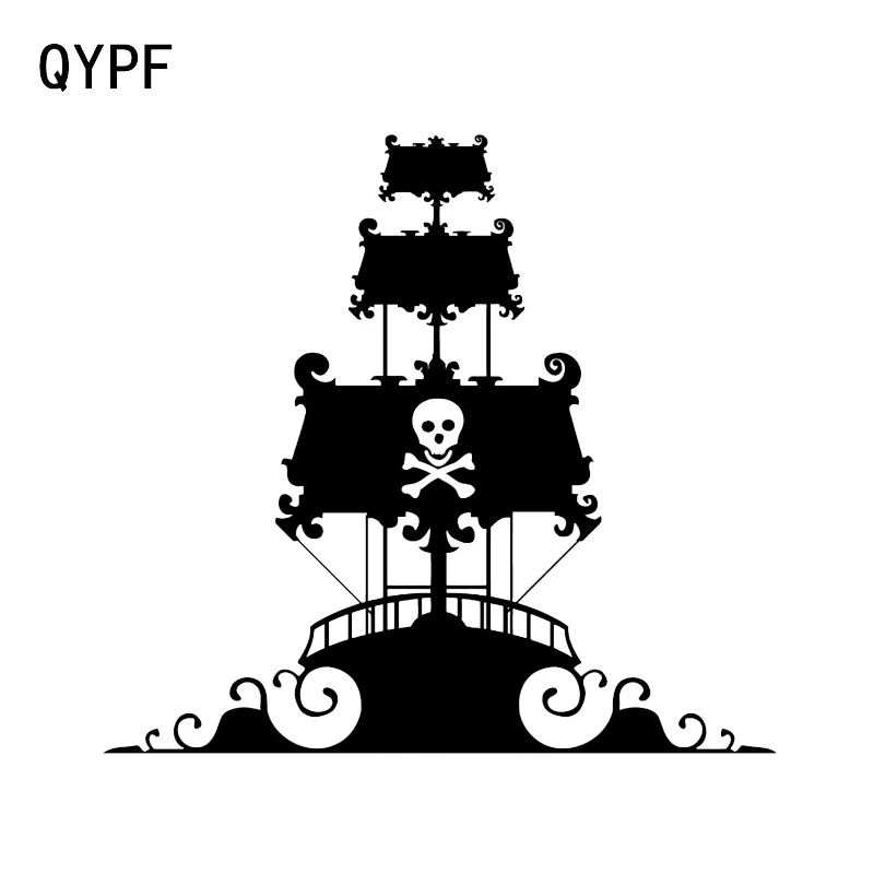 QYPF 14 3*13 2 см загадочный симпатичный пиратский корабль морской океан Сейлор Декор
