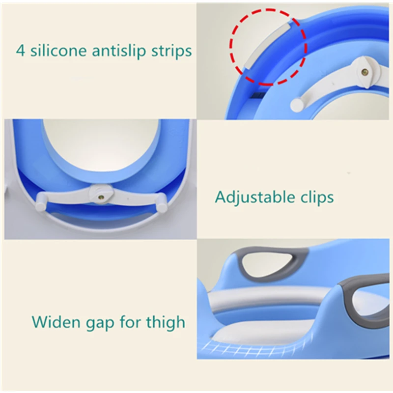Детское сиденье для унитаза, тренировочный горшок для детей с подлокотниками для детей с гибкостью, чтобы адаптироваться к различным унитазам, универсальный