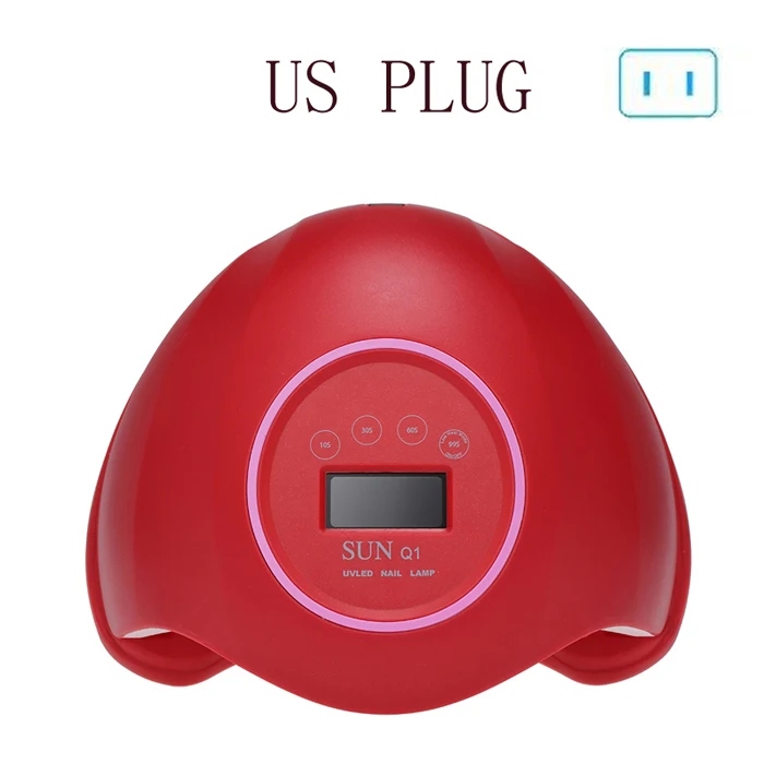 Red US Plug SUNUV 48 Вт УФ лампа для ногтей лампа высокой мощности для ногтей Все гель-лаки Сушилка для ногтей светодиодный светильник датчик солнце светодиодный светильник маникюрные инструменты для ногтей - Цвет: Red US Plug