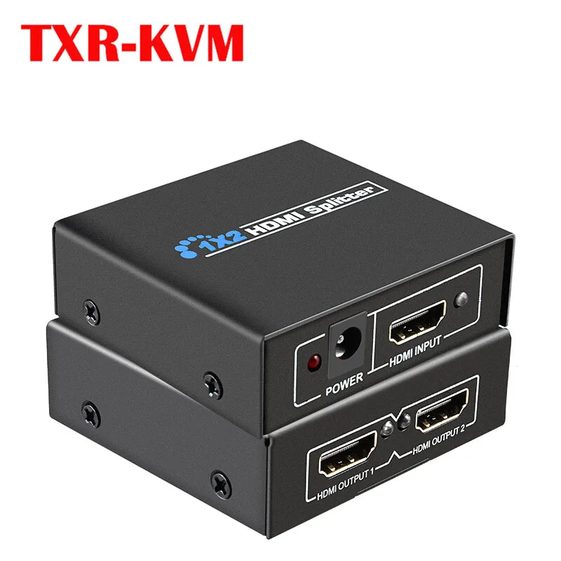

HDMI2-port shared splitter 1 computer shares 2 monitors and simultaneously displays 1920*1200P 3D for HDTV DVD PS3 Xbox PC STB