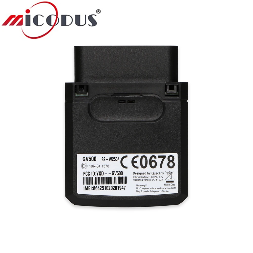 Автомобильный GPS трекер OBD GV500 Queclink GSM локатор GPRS устройство отслеживания в режиме