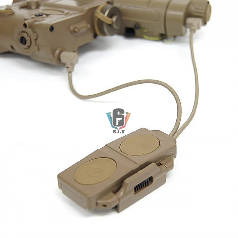 Interruptor de Controle Botão de Pressão para Peq Airsoft Tático Lanterna Duplo Remoto 16a M3x Peq 15 La-5 Peq-15 Wmx200 Dbal-d2 6 High Quality Esporte e Lazer