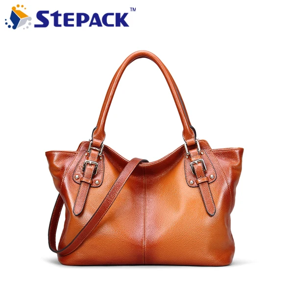 

2017 New Style Leisure Ladies Women Genuine Leather Wing Bag Rivet Women Hangbag Gift Bag Tote Bag WMB0204