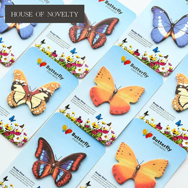 

Freedom Butterfly Self-Adhesive N Times Memo Pad Sticky Notes Bookmark School Office Supply