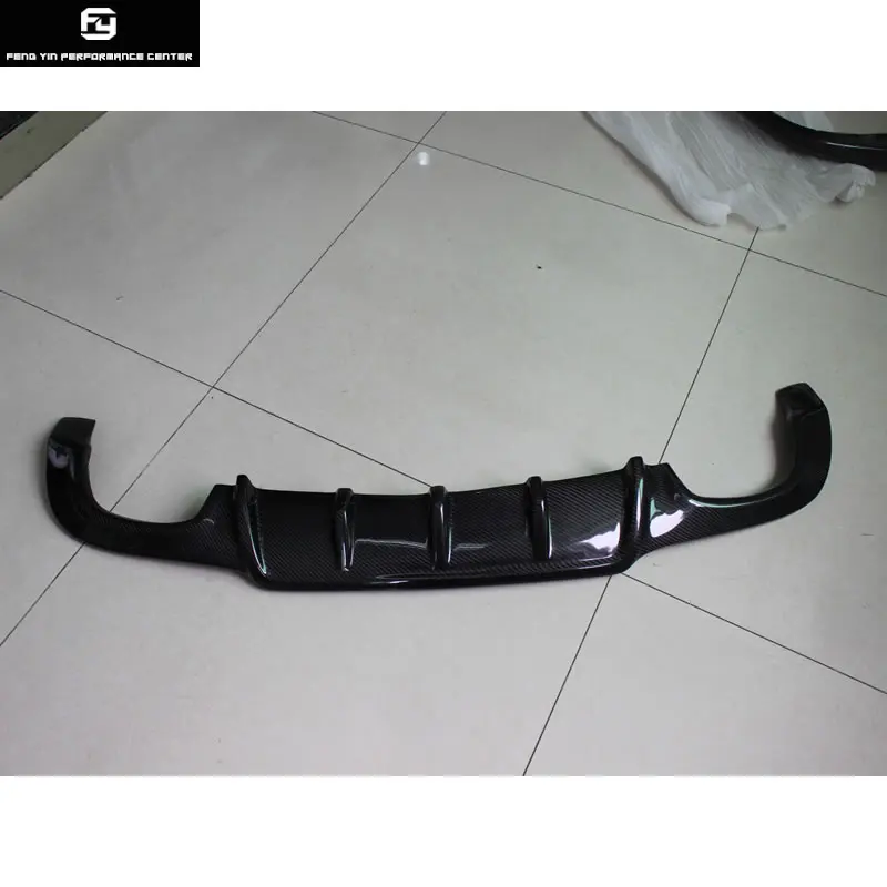 

W204 C63 AMG style Carbon Fiber car Rear bumper diffuser lip for Mercedes-Benz W204 Normal bumper 12-14