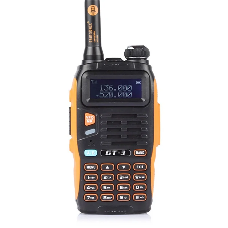 Baofeng GT-3 Mark II VHF/UHF 136-174/400-520 MHz Dual Band FM Ham Two Way Radio Walkie Talkie with USB Programming Cable Baofeng GT-3 Mark II VHF/UHF 136-174/400-520 MHz Dual Band FM Ham Two Way Radio Walkie Talkie with USB Programming Cable