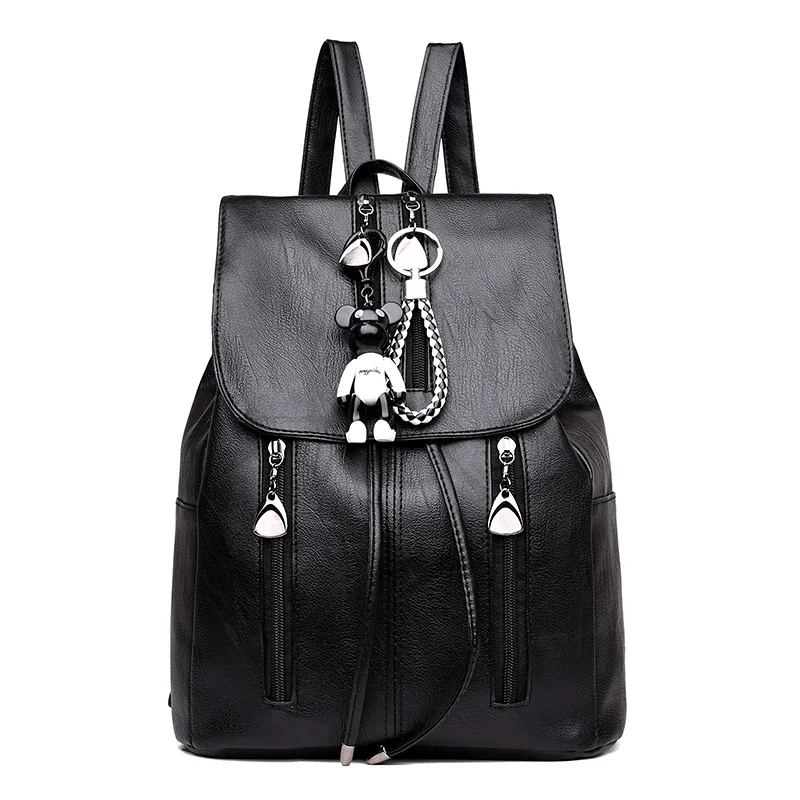 

Fashion Women Backpack High Quality PU Leather Backpacks for Teenage Girls Female School Bagpack mochila korean style rucksack