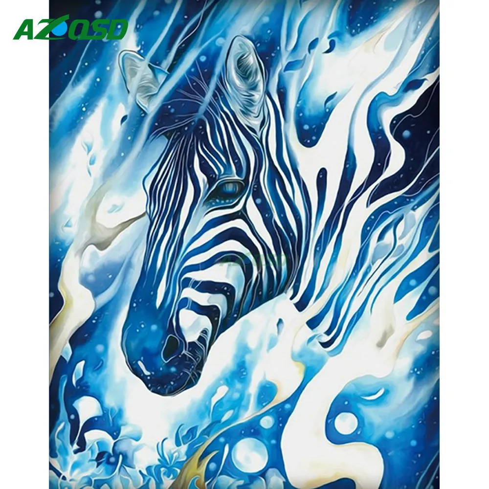 AZQSD Full Square/Round Drill 5D DIY Diamond Painting Zebra Diamond