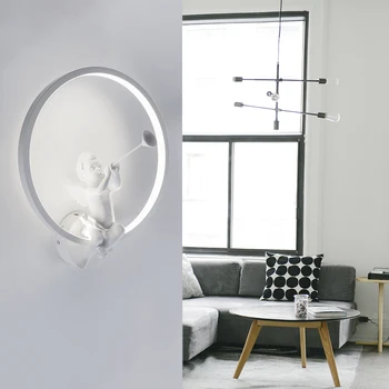

Linkax Modern Art Angel Home Lighting Wall Light Mounted LED Wall Light 220V 18W Wall Lamp