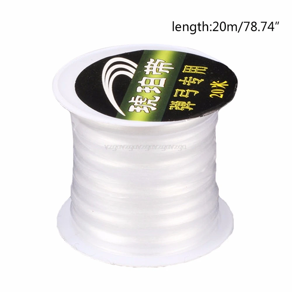 Новая Резиновая лента для рогатки белого цвета, 20 м/65,62 ФТ, высокая эластичность, гибкая, прочная, ручная, эластичная лента F20 19