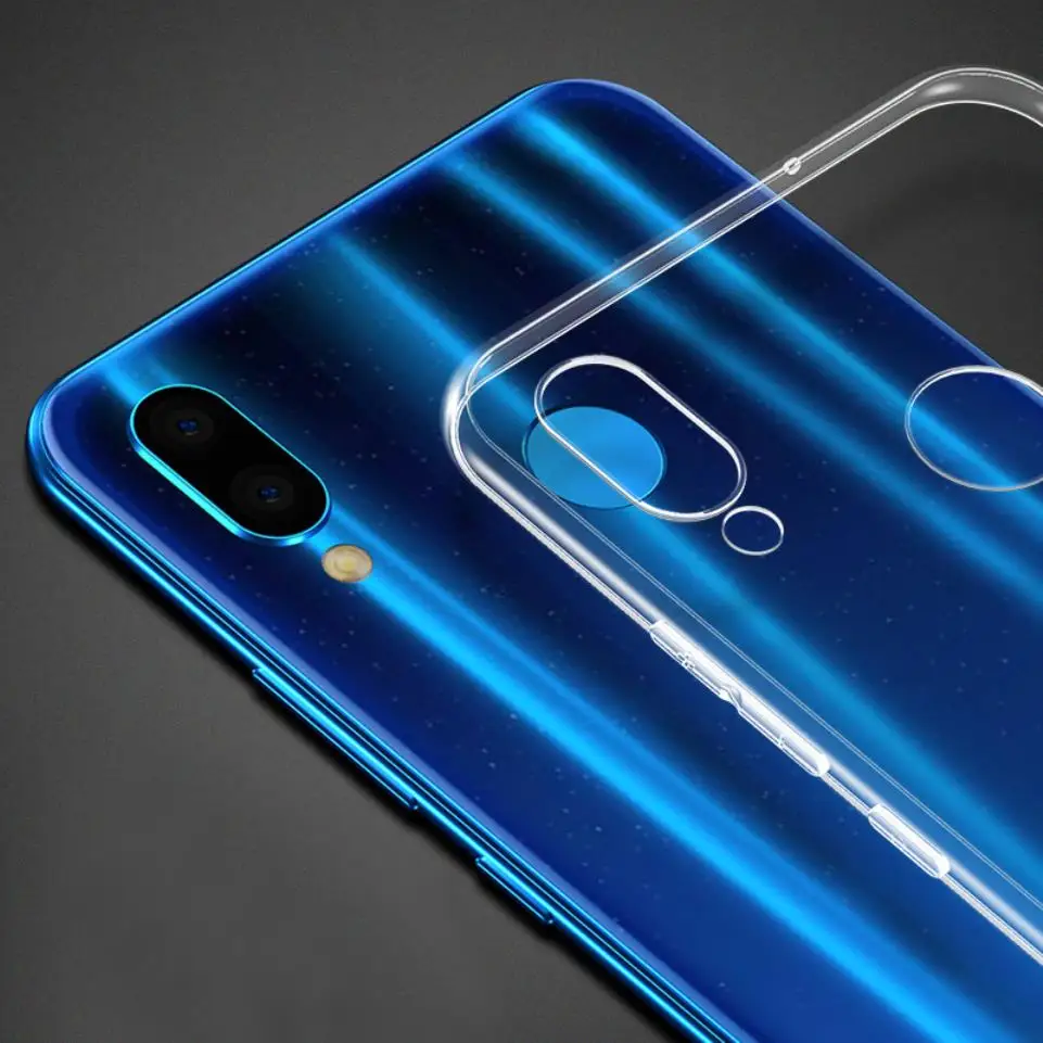 Для Meizu Note 9 чехол тонкий прозрачный Мягкий ТПУ силиконовый гелевый мобильный