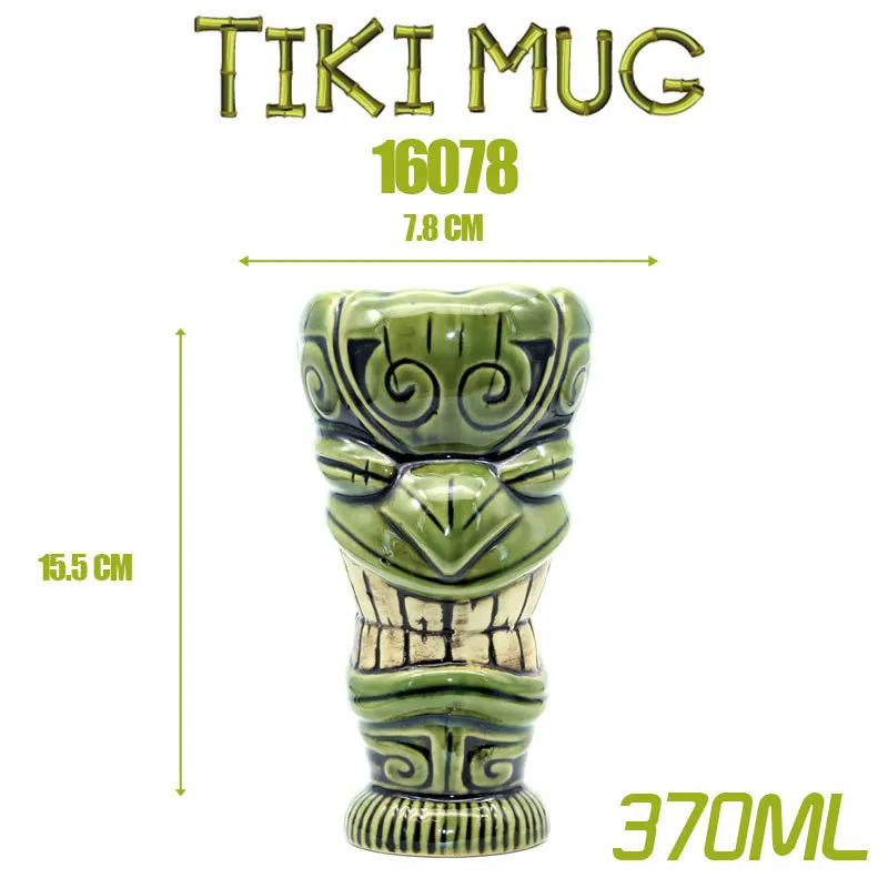 Импортные TikiMug тики Гавайские керамические Коктейльные бокалы для вина оригинальность индивидуальность Mojito Moggi поддержка продукт - Цвет: 16078