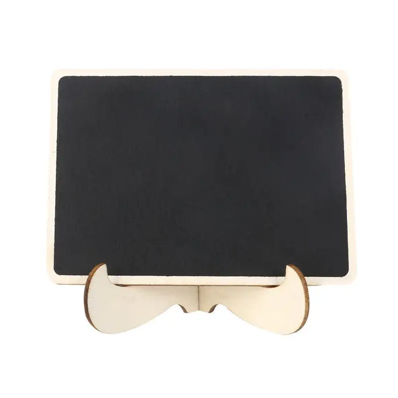 Mini Chalkboard Easel Wooden Miniature Blackboard Sign with Stand