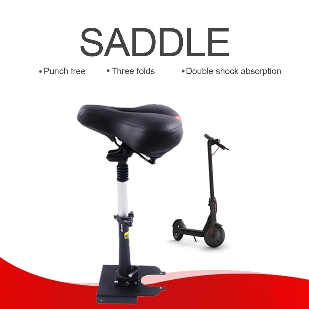

Electric Skateboard Saddle for Xiaomi Ninebot ES1 Electric Scooter Foldable Height Adjustable Shock-Absorbing Folding Seat Chair