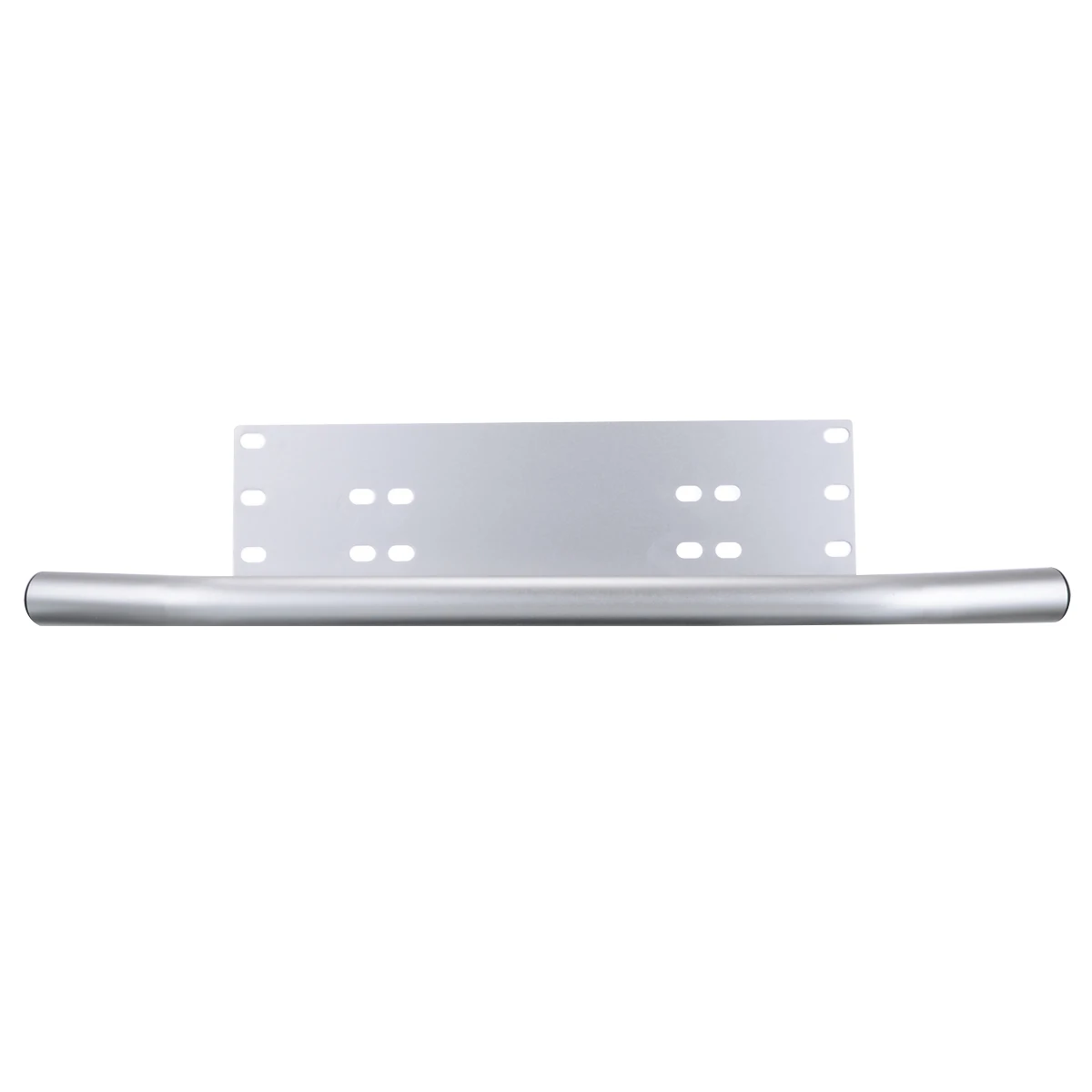 Mayitr 1pc Car Bull Bar Front Bumper License Plate Mount Bracket Light Holder Chrome Compatible Fog Driving Lights LED Work Lamp