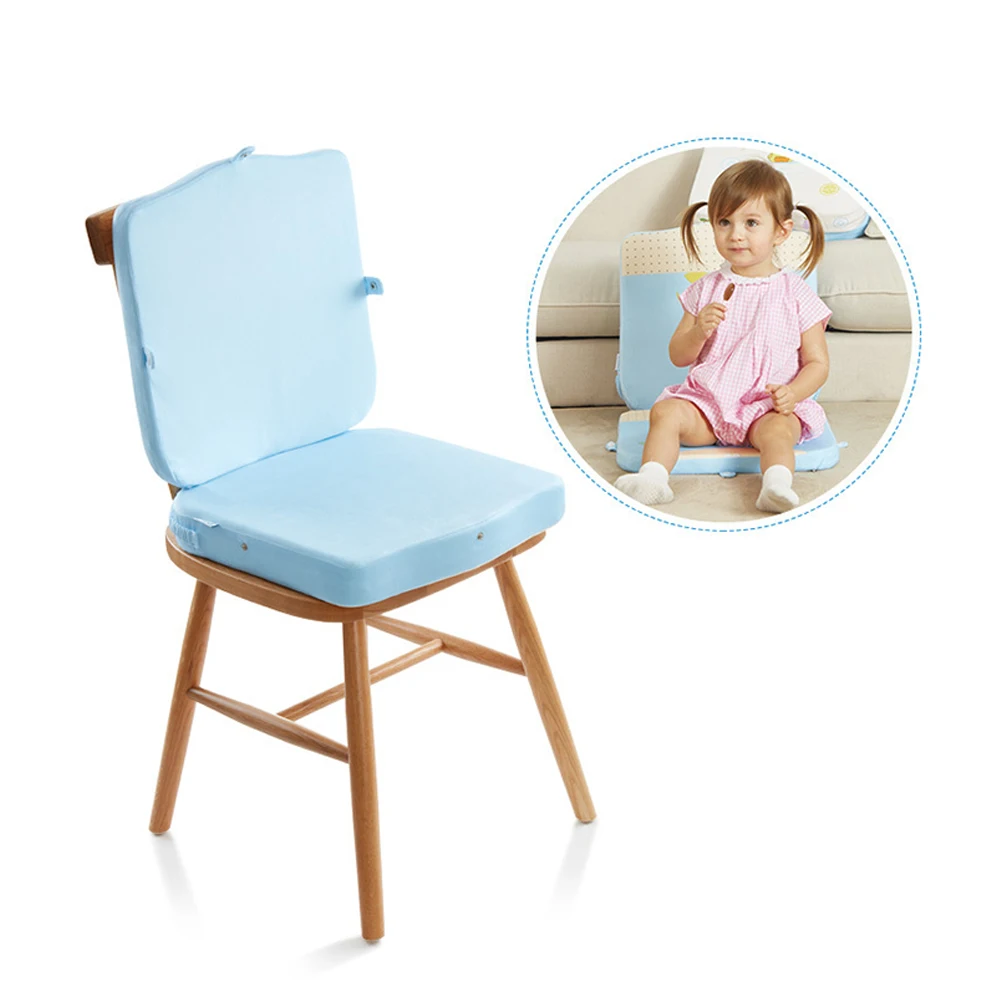 Подушка для стула, увеличивающая рост, детская подушка, картонная, переносная, уплотненная, регулируемая, для стульчика, с памятью, хлопок, подушка для ребенка