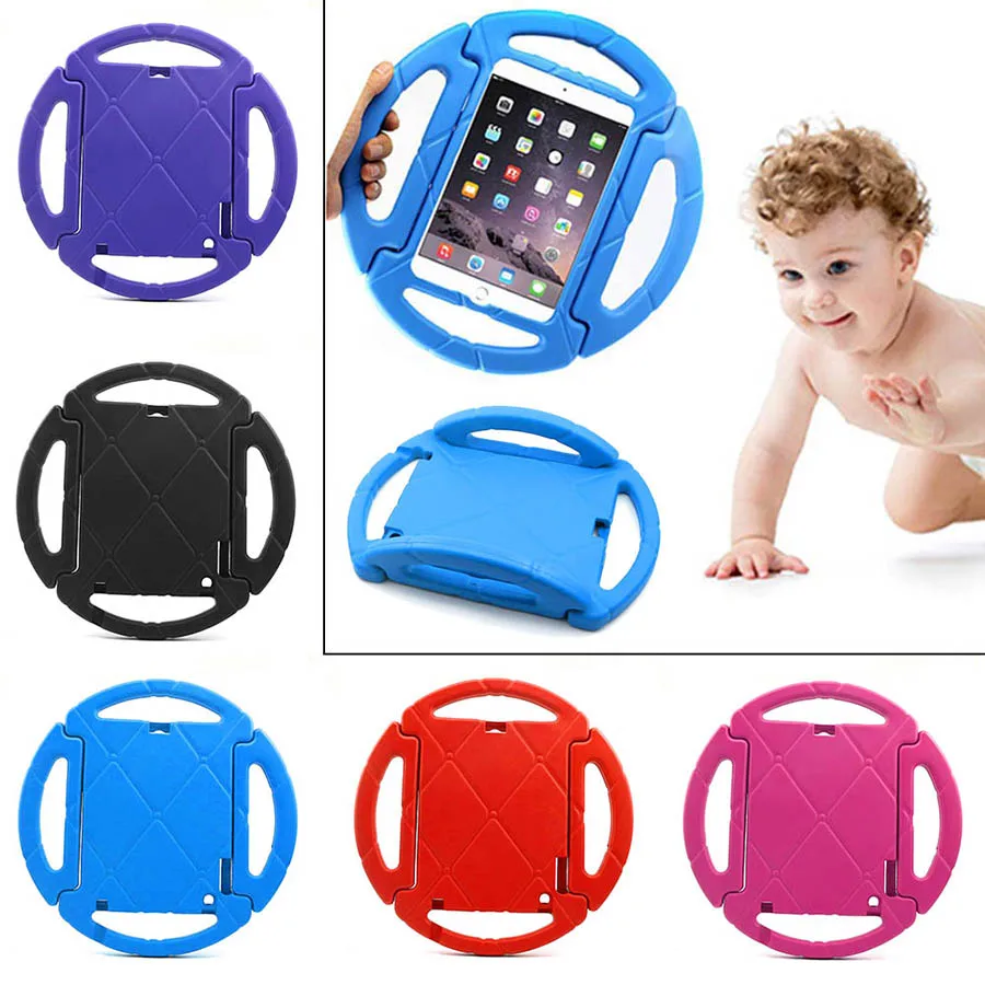 Children EVA Shockproof Case For iPad 2 3 4 Kids Cartoon Steering Wheel