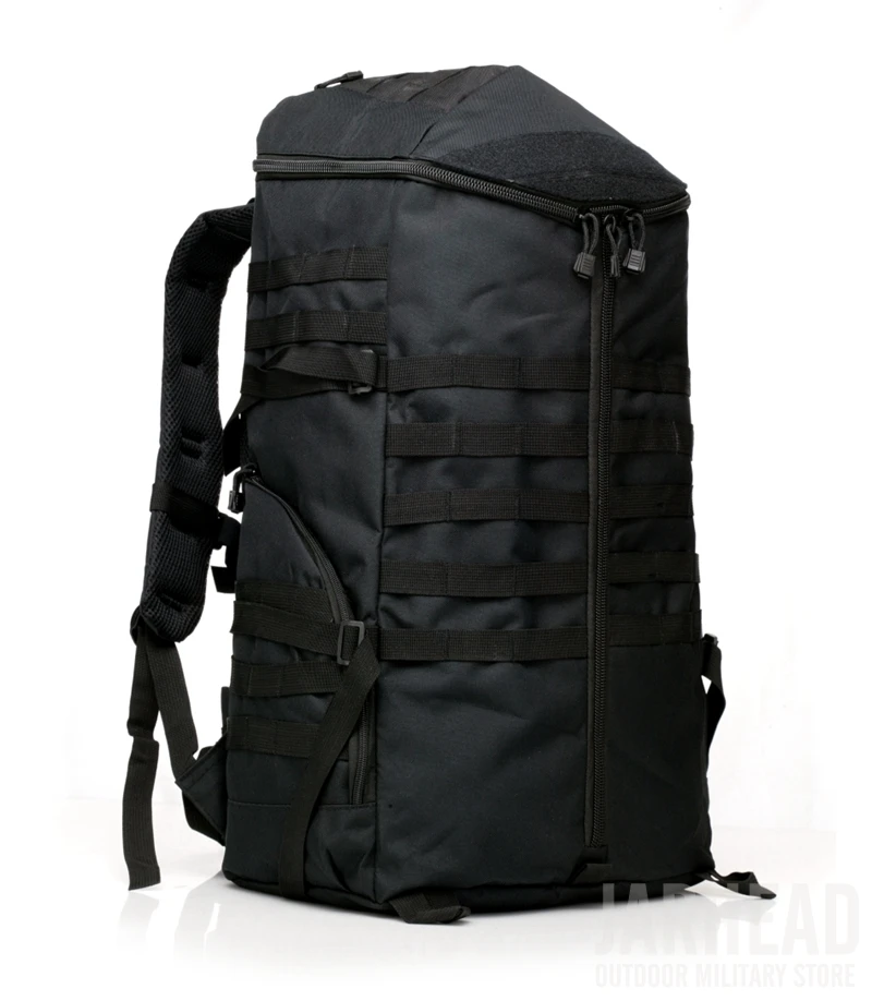 Acampamento ao ar Grande!! Militar Tático Assalto Mochila Livre Andando Equitação Grande Multifuncional Caminhadas Esporte 55l 17 Mochilas escal.