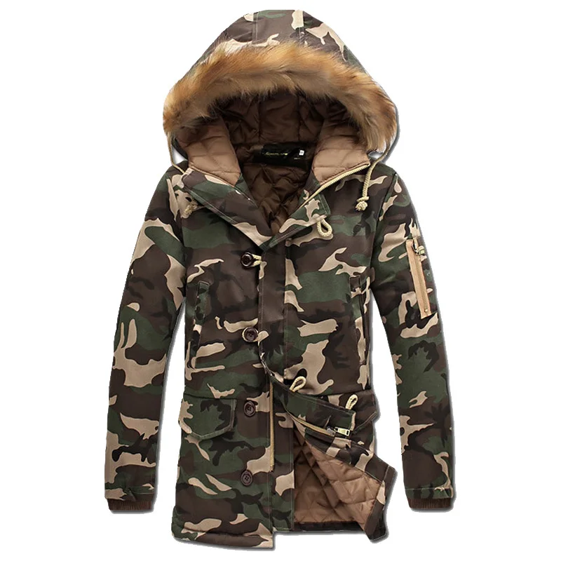 Hot Sale 2017 Men Jacket Winter Casual Coat Men Warm Winter Coat Army Green Jacket Men Thick Warm Fashion Jacket Parka Men Coat