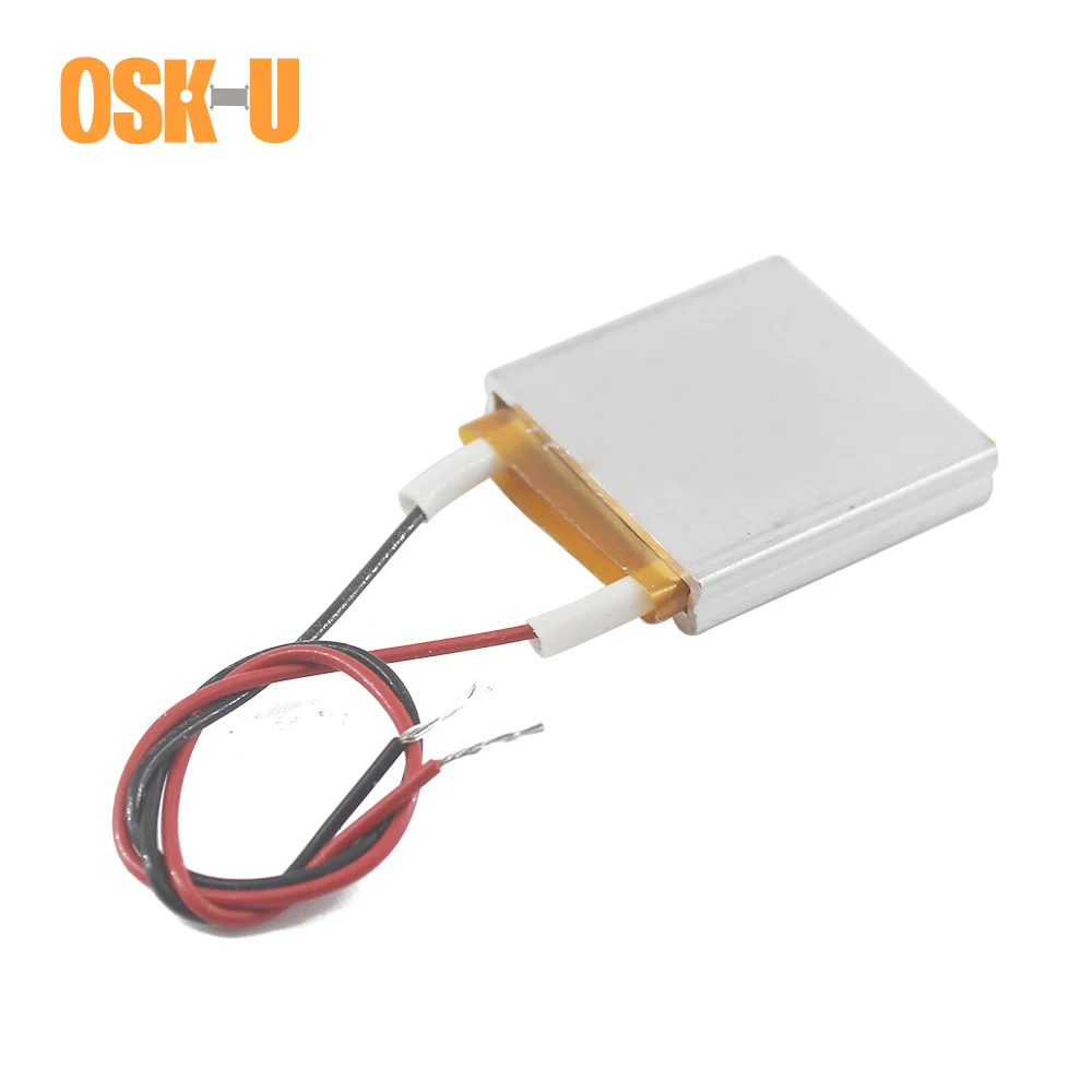 Elemento Aquecedor Elétrico Termostático Ptc Peças 5v 30x30x6 mm 40 70 Graus Celsius para Desumidificador