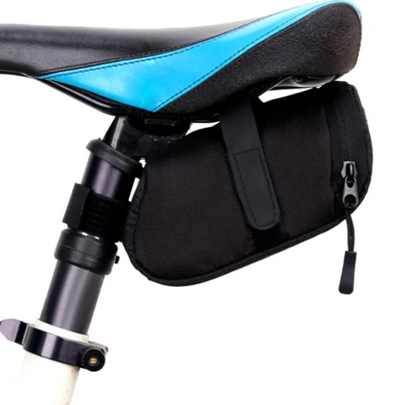 Waterproof Mini Mountain Bike Saddle Bag Pouchs Road Bicycle Back Seat Tail Rear Pouch Outdoor Cycling Seatpost Bag|Сумки и корзины
