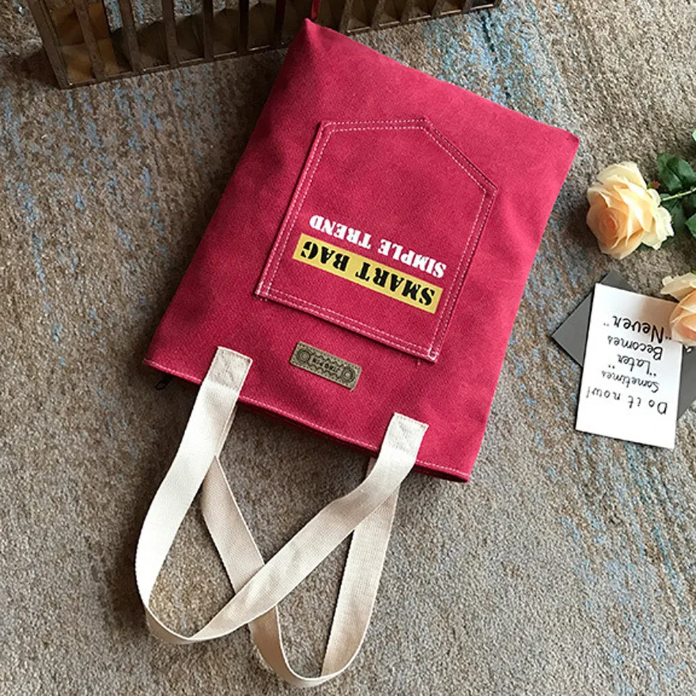 

shopping bag Fashion style Women Canvas material Handbag Shopping Bag Shoulder Folding bolsa reutilizable