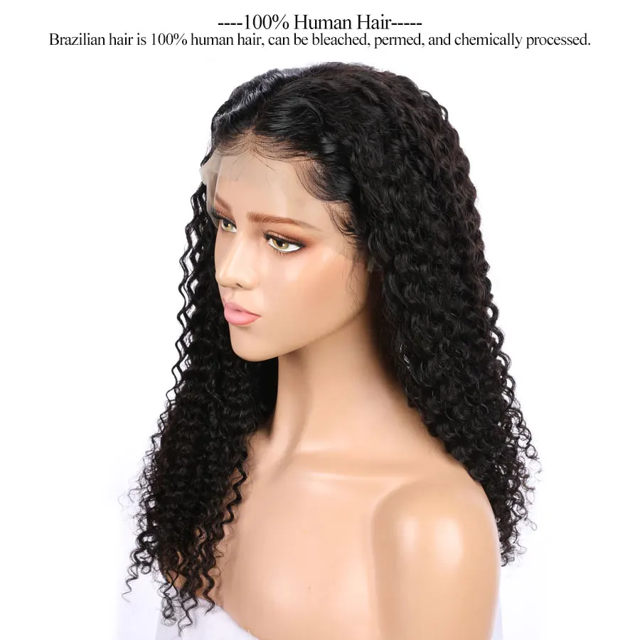 Elva 370 кружевные передние парики, предварительно сорванные с волосами младенца, бразильские вьющиеся волосы на кружеве, человеческие парики