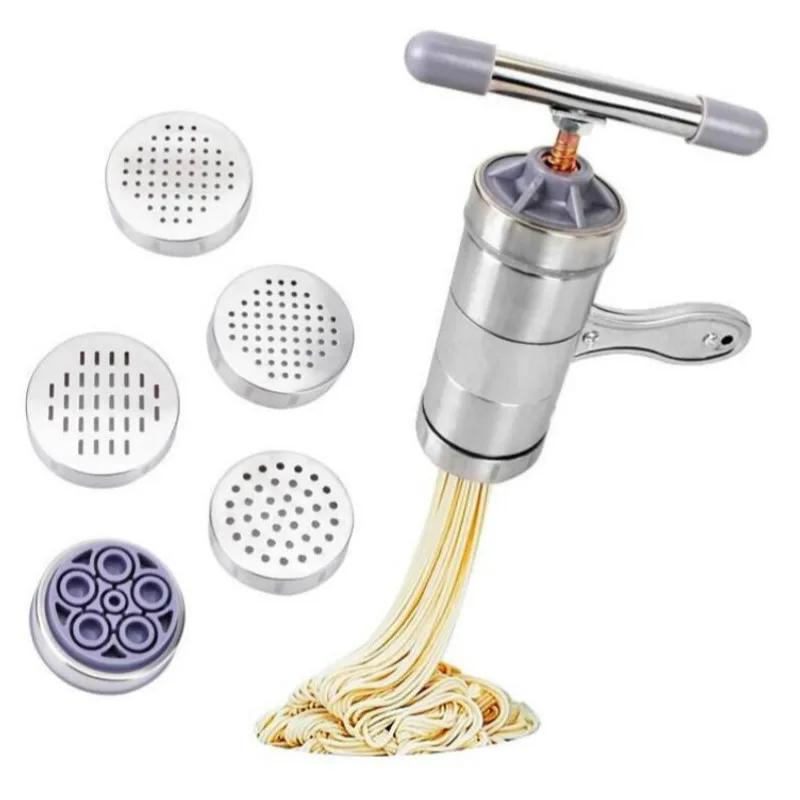 

1Pc Stainless Steel Handy Manual Kitchen Pasta Noodle Maker Spaghetti Press pates Machine Vegetable Fruit Juicer Pressing Tools