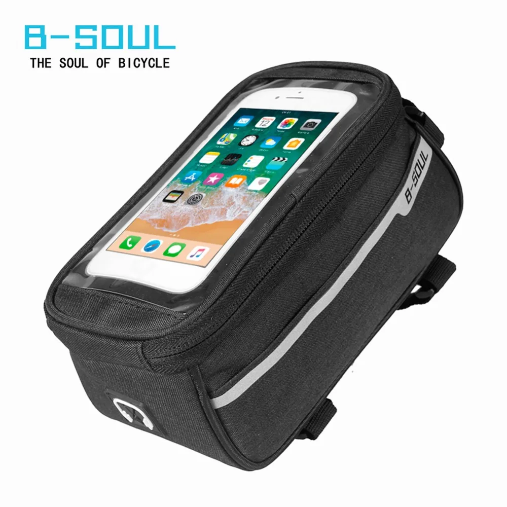 B SOUL Водонепроницаемый MTB дорожный велосипед передняя трубка сумка 6 дюймов