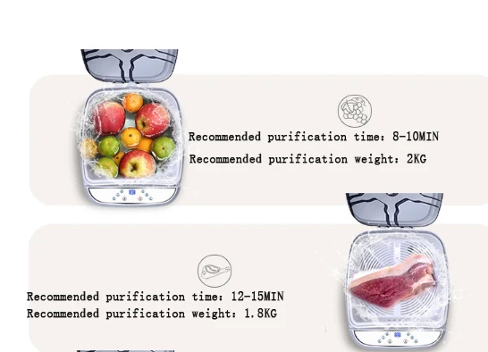 Дезинтоксикационная машина для фруктов и овощей, генератор озона для пестицидов, кислородная очистка, Интеллектуальный эколог