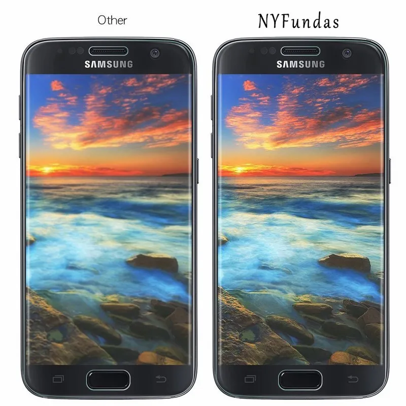 NYFundas For Galaxy S7 Screen Protector Full Coverage 2.5D Tempered Glass ScreenProtector For Samsung S7 3D Curved Protection (4)