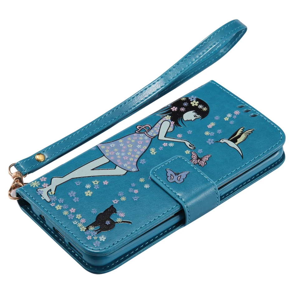 for S3 S4 S5 S6 edge Coque Luxury Green Luminous 3D Painting Flip Wallet Back Cover Samsung Galaxy S8+ S8 S7 edge S8 Plus Case (4)