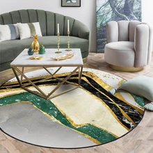 Скандинавский мраморный узор Круглый ковер дети играть палатки области ковры для спальни гостиная кофе ковер напольный коврики для ползания не-Silp Tapete