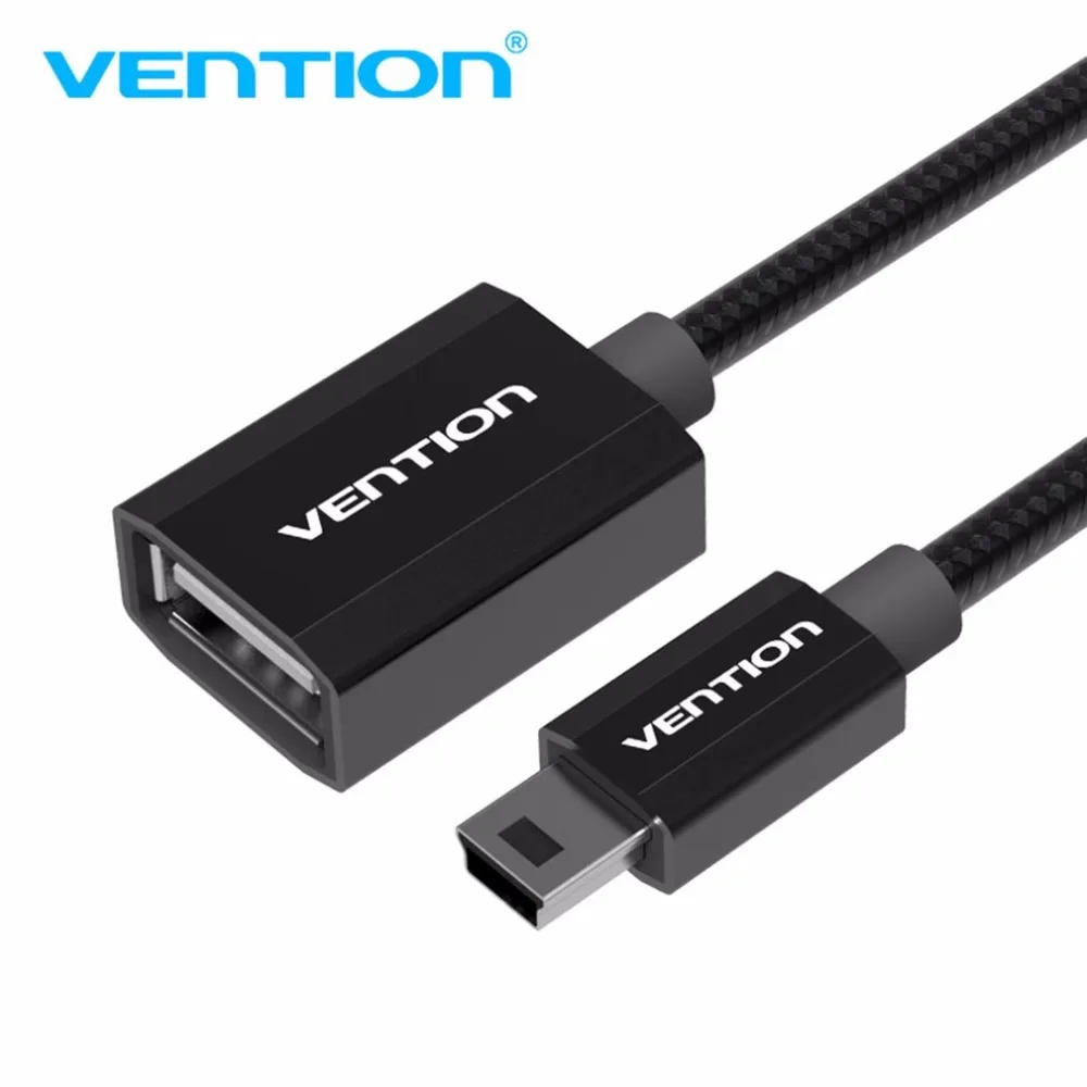 Vention высокое Скорость передачи мини USB2.0 OTG кабель OTG адаптер для камеры U дисковая карта считывания MP4 0,25 м