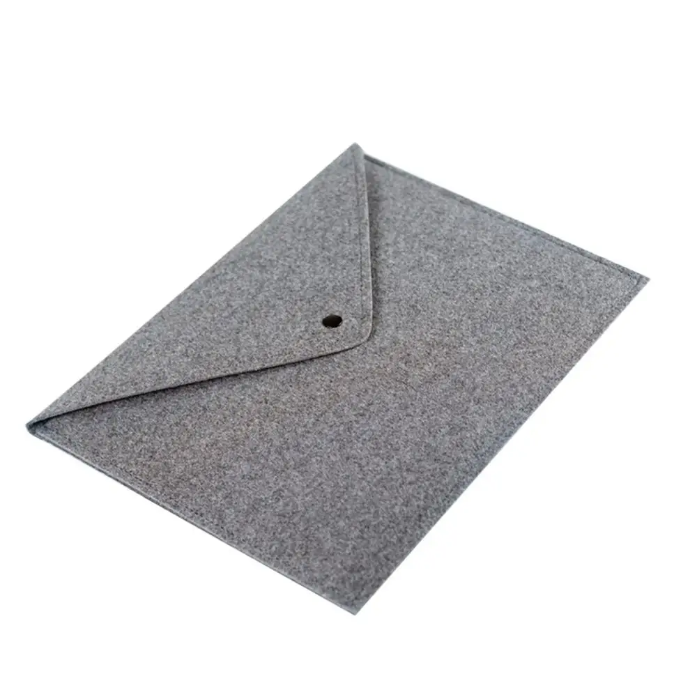 Прочный химический фетр A4 бумажная папка для файлов планшетный компьютер лайнер сумка Портфель Сумка для документов школьные офисные канцелярские принадлежности - Цвет: light gray