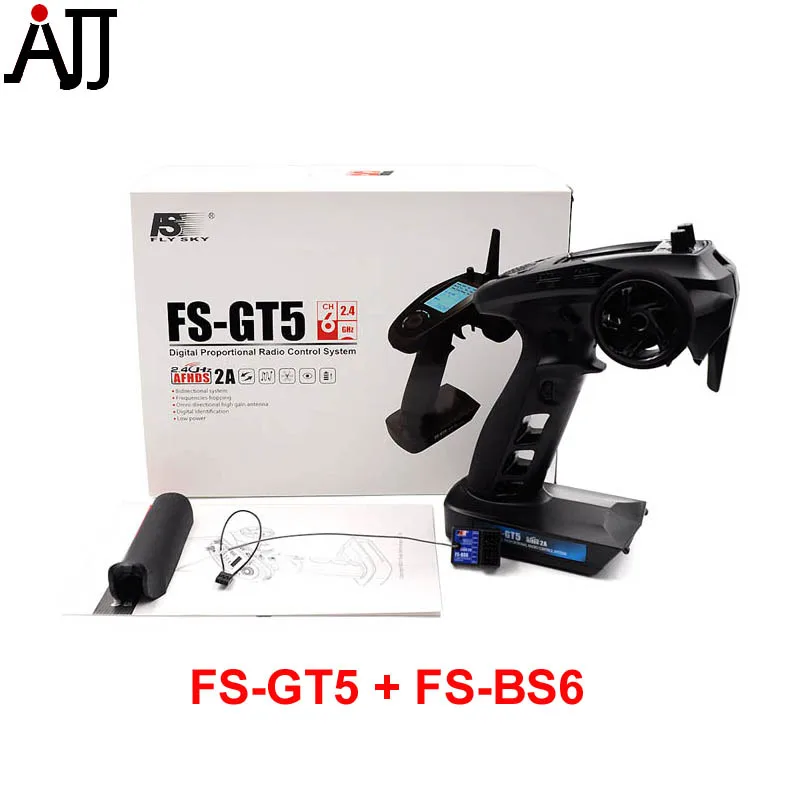 Flysky FS GT5 2 4G 6 канальный Гироскопический передатчик с приемником BS6 встроенный