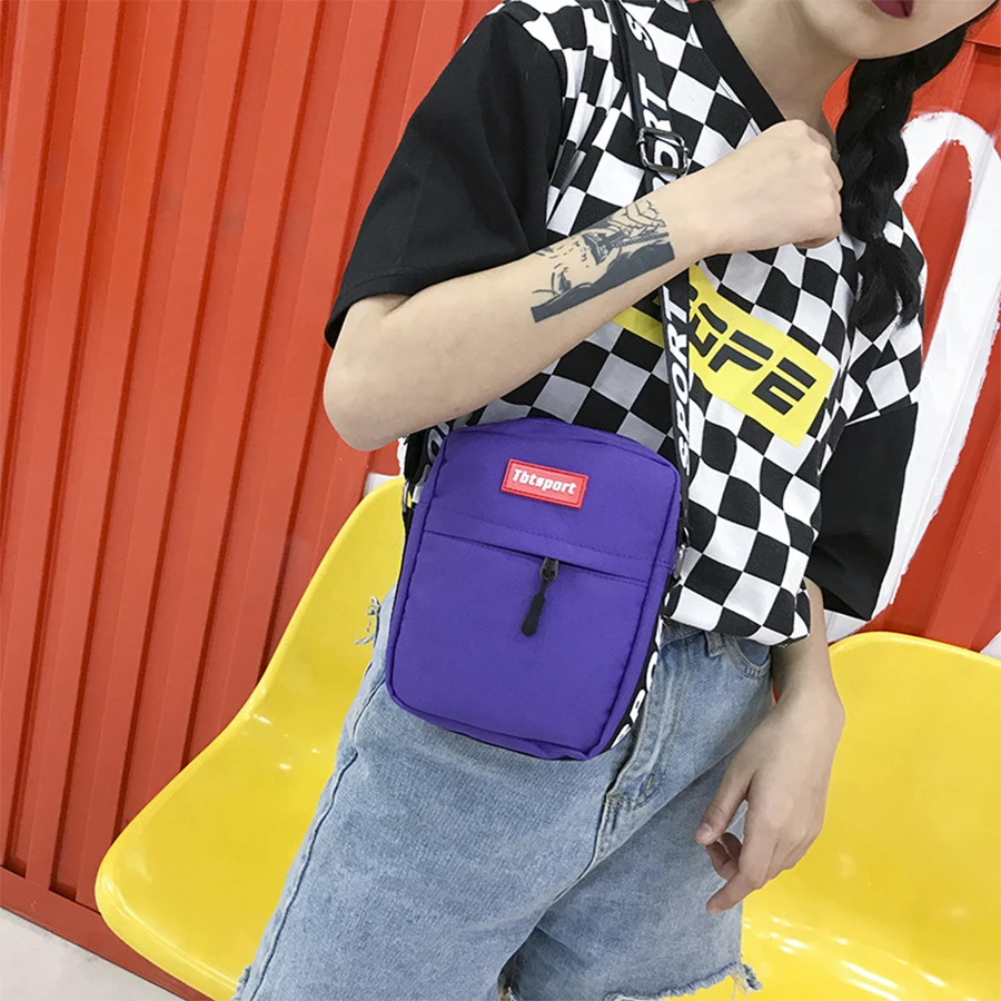 المتناثرة قماش المرأة الكتف Crossbody حقيبة إلكتروني طباعة أكياس للنساء الرجال 2019 الهيب هوب الأزياء الفتيات الفتيان الهاتف حقيبة ساعي