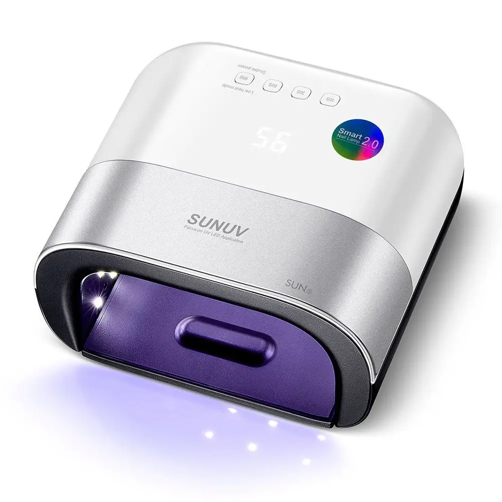

BEST SUNUV SUN3 Smart 2.0 Nail Dryer 48W UV LED Lamp Nail with Smart Timer Memory Invisible Digital Timer Display Nail Dry