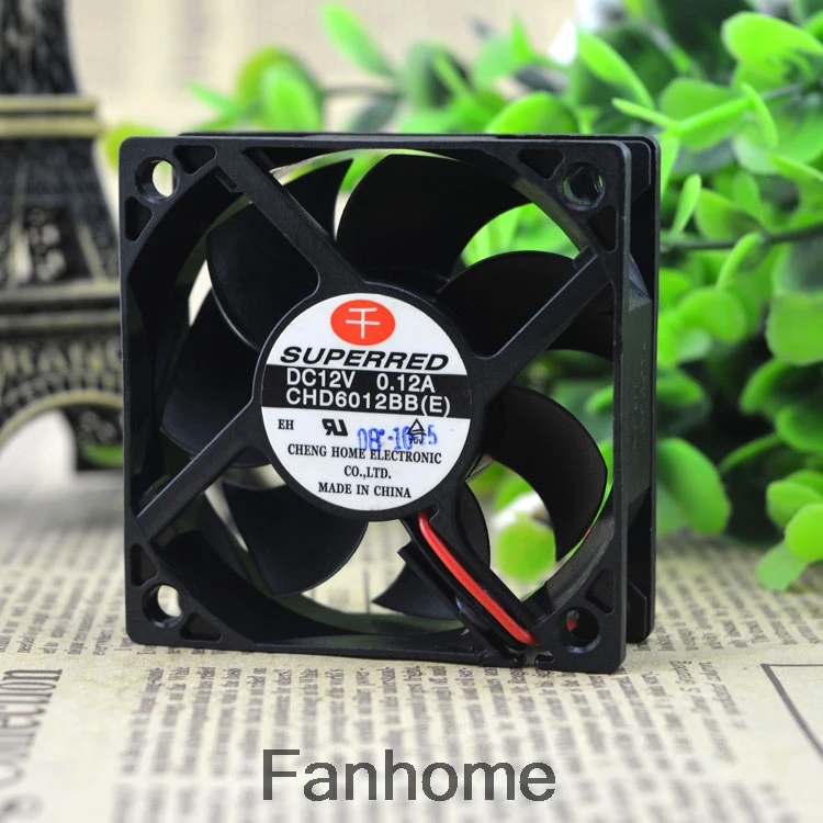 Для тысяч красных суперкрасных CHD6012BB 12В 0.12A 6 см 6020 2-проводный охлаждающий